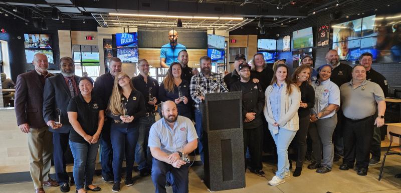 High 5 Hospitality restaurant group members celebrate their Gold Restaurant Accolade Program Award, achieved by putting into place policies and procedures to support staff who struggle with substance use, training staff to recognize and respond to an overdose, and providing local resources to those who may need them.
SUBMITTED PHOTO